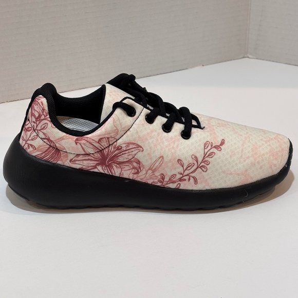 Yes We Vibe Women's Sneakers SZ 6.5 Pink White Black Lightweight ComfortableNWOT - Picture 1 of 11